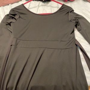 Long sleeve black dress